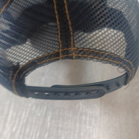 Western Ball Cap & Earring Set Girls Denim Cowgirl Horseshoe Horse Hair Gems - Picture 4 of 5